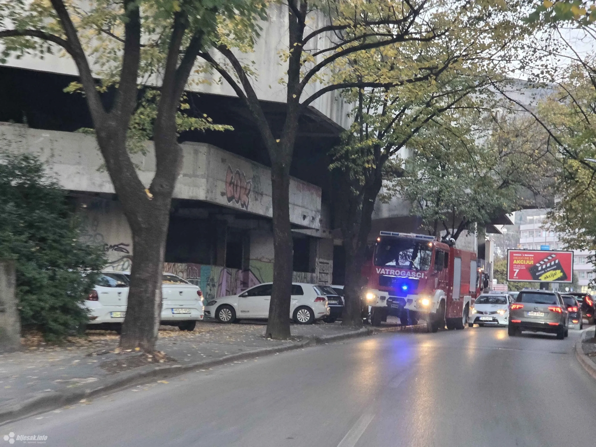 Ugašen požar u Staklenoj banci: Poznati detalji